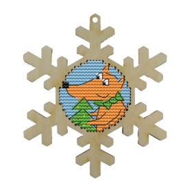 KF022-10-3 Snowflake 8,5x10 cm