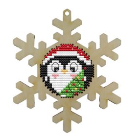 KF022-10-5 Snowflake. Penguin 8,5x10 cm