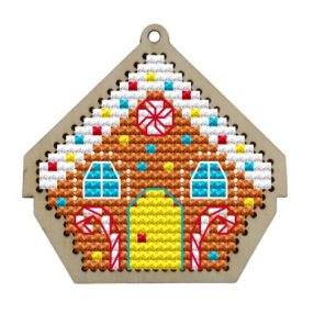 KF022-12-1 Gingerbread house 7x7 cm