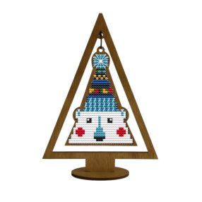 KF022-51-1 Christmas tree Bear 11,5x15 cm