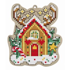 KF022-90 Cosy Christmas house 8x9,5 cm