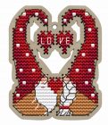 KF022-84 Gnomes in Love 8x7,5 cm