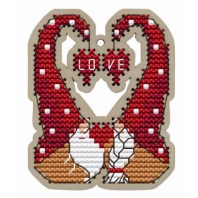 KF022-84 Gnomes in Love 8x7,5 cm