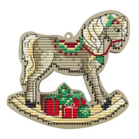 KF022-74 Christmas horse 9,5x9 cm