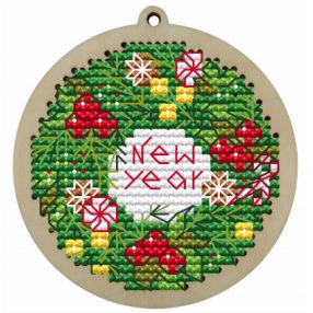 KF022-8-4 Christmas ball. New Year 7 cm