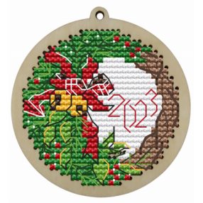 KF022-8-5 Christmas ball. Winter wreath 7cm