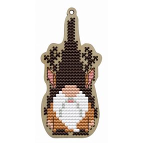 KF022-81 Gnome in a Brown Hat 4,5x9 cm