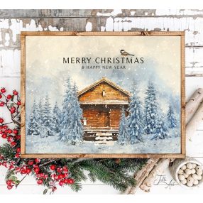 2400 Merry Christmas - téli erdő 