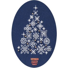 bt-dwcdx54 Snowflake Tree 9x13,3 cm