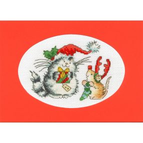   XMAS65 Margaret Sherry Christmas Cards - Secret Santa 13x9 cm