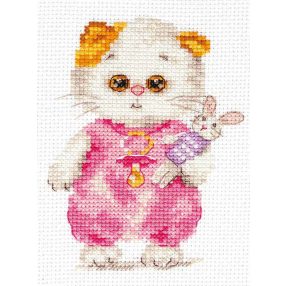 0-231 Li-li baby with a bunny 9x12 cm