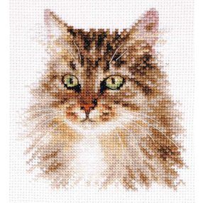 1-35 Siberian cat 11x12 cm