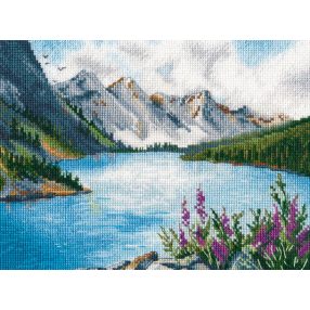 S1506 Tó a hegy lábánál 20x15 cm