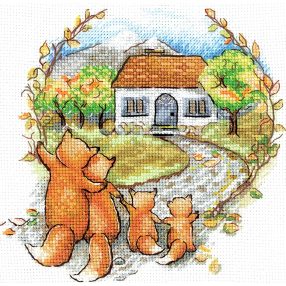 SANN-30 Housewarming - Foxes 14,5x13,5 cm