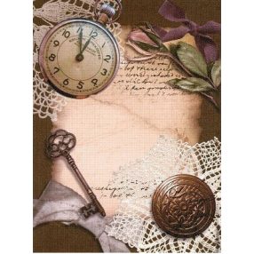 skd-181 Festett aida vászon 18ct 21x30 cm