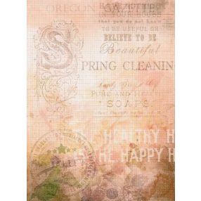 skd-183 Festett aida vászon 18ct 21x30 cm