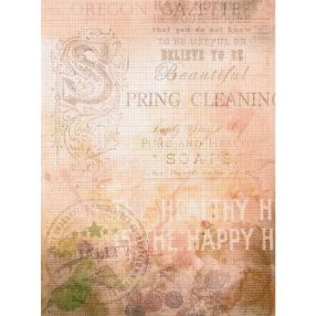 skd-184 Festett aida vászon 18ct 40x30 cm