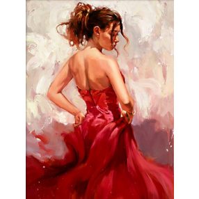AM4066 Spanish woman dancing 30x40 cm