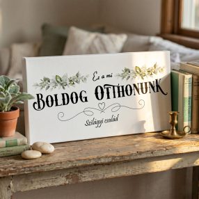 2451 Ez a mi boldog otthonunk 40x20 cm