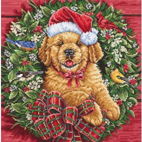 Leti 8053 Christmas Puppy 26x26cm