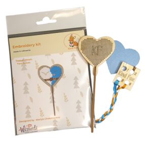 KF022-24-5 Topper Heart Two halves 5,5x15 cm