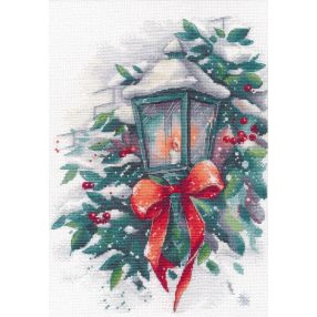 S1525 Téli lámpás 20x29 cm