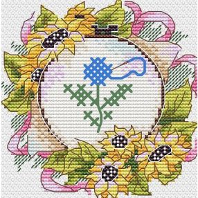 SM726 Handmade stuff. Hoop 10x10 cm