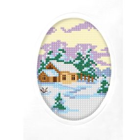 SA6300 Téli falu 10,5x15 cm