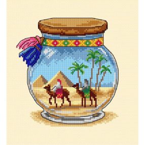 SA7904 Vacation memories Pyramids 17x19 cm