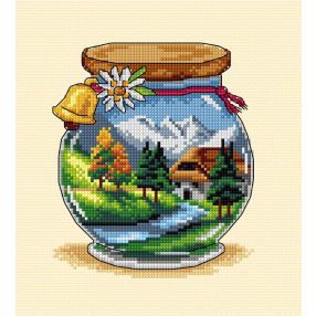 SA7914 Vacation memories Mountains 17x19 cm