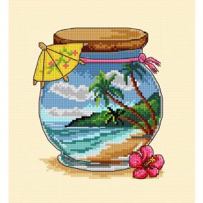 SA7915 Vacation memories Tropical sea 17x19 cm