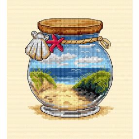 SA7916 Vacation memories Sea and beach 17x19 cm