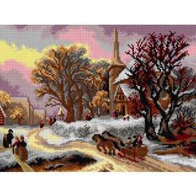 3425 Hermann Kauffmann - Templom 30x40 cm