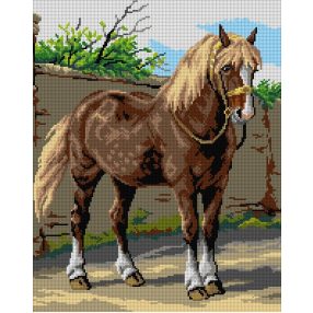 3420 Otto Eerelman - Ló (részlet) 40x50 cm