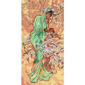 3428 Alfons Mucha - A tél 35x70 cm