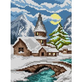 3448 Téli táj 18x24 cm