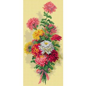 3445 Paul de Longpre - Krizantém 24x51 cm