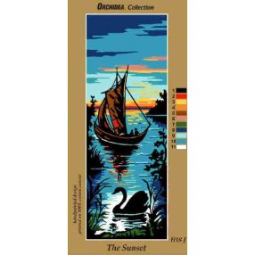 sah18j Naplemete 18x50 cm