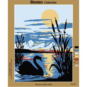 sah12m Hattyú a tavon 38x50 cm