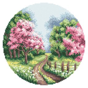 Z10812 Spring landscape 20x20 cm