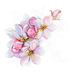 Z10521 Apple blossoms 40x40 cm