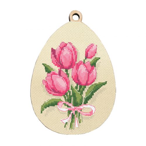 Z10811 Tojás tulipánokkal 11x15 cm