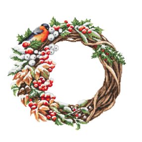 Z10519 Winter wreath 40x40 cm