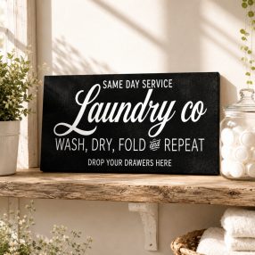 1951 Same day laundry service - fekete 