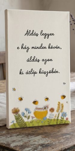 2487 Áldás legyen 40x20 cm (fa)