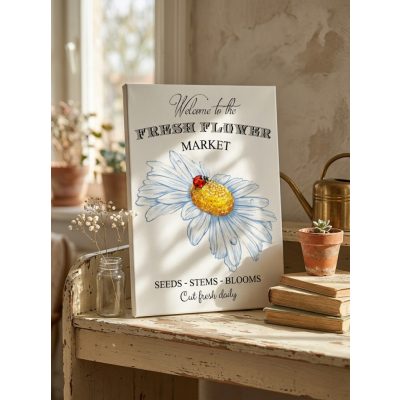   2479 Welcome to the fresh flower market - katica 40x30 cm (fa)