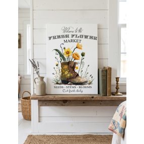 2477 Flower market - bakancs 40x30 cm (fa)