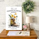 2477 Flower market - bakancs 40x30 cm (fa)
