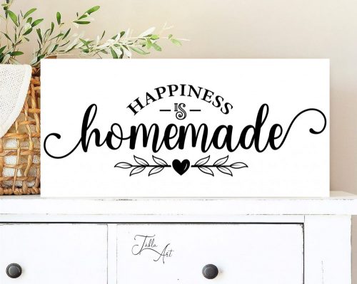 2029 Happiness is homemade 40x20 cm (fa)