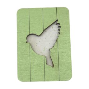 KF056-12 Fa tűtartó - madár 5x7 cm